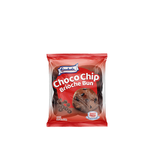 Choco Chip Brioche Bun 120g (4 pcs.) Photo
